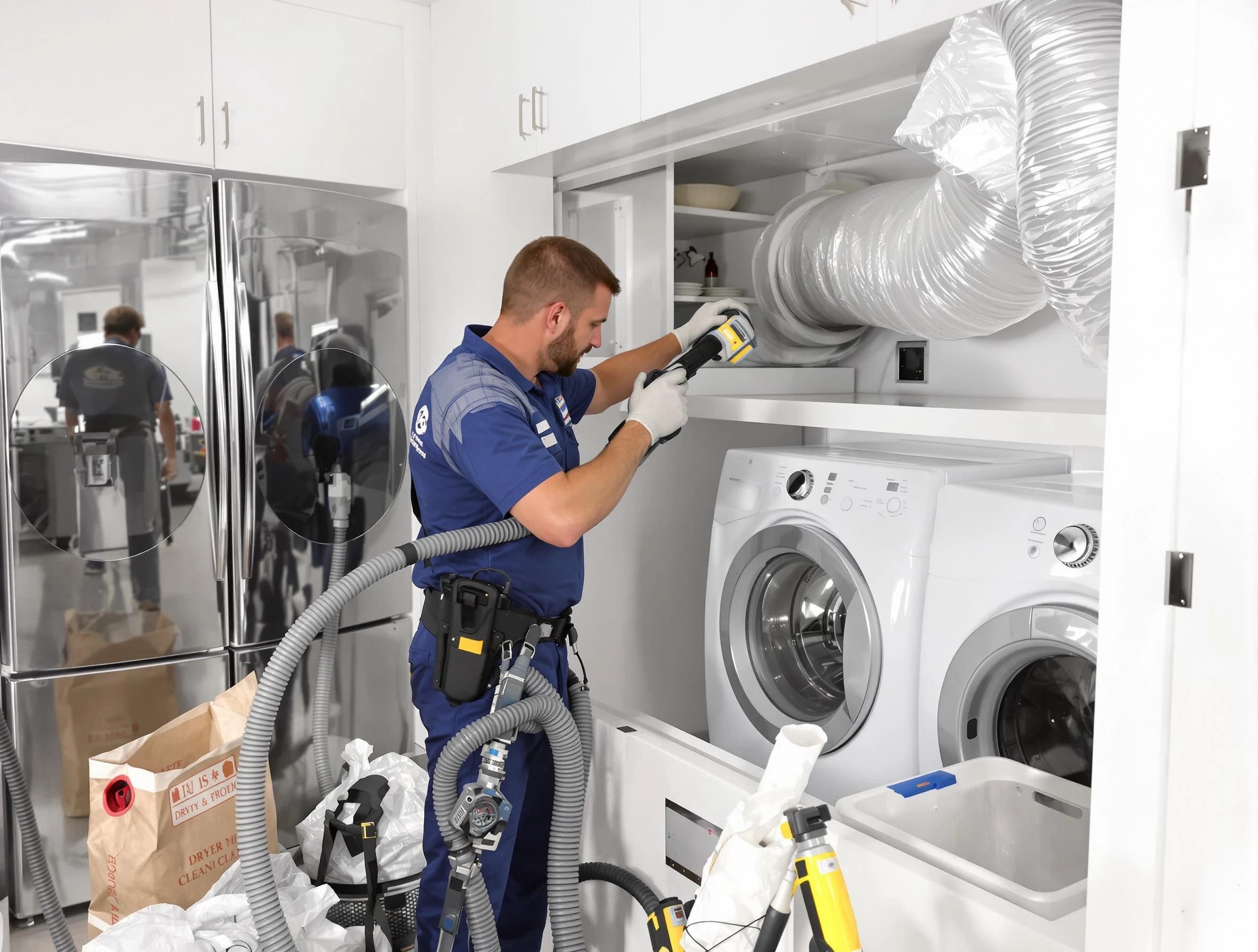 Professional duct cleaning by Manchester Dryer Vent Cleaning in Manchester