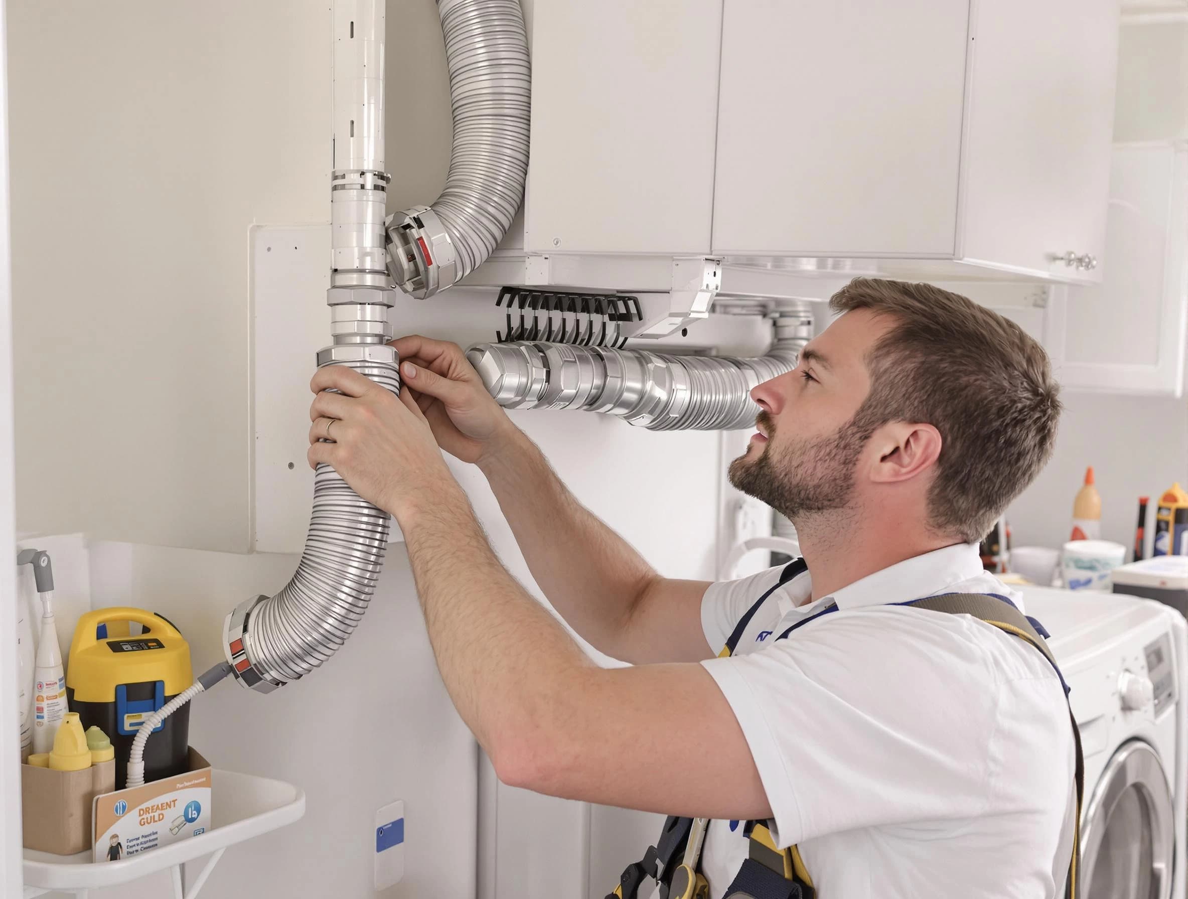 Professional dryer vent repair and installation by Manchester Dryer Vent Cleaning in Manchester