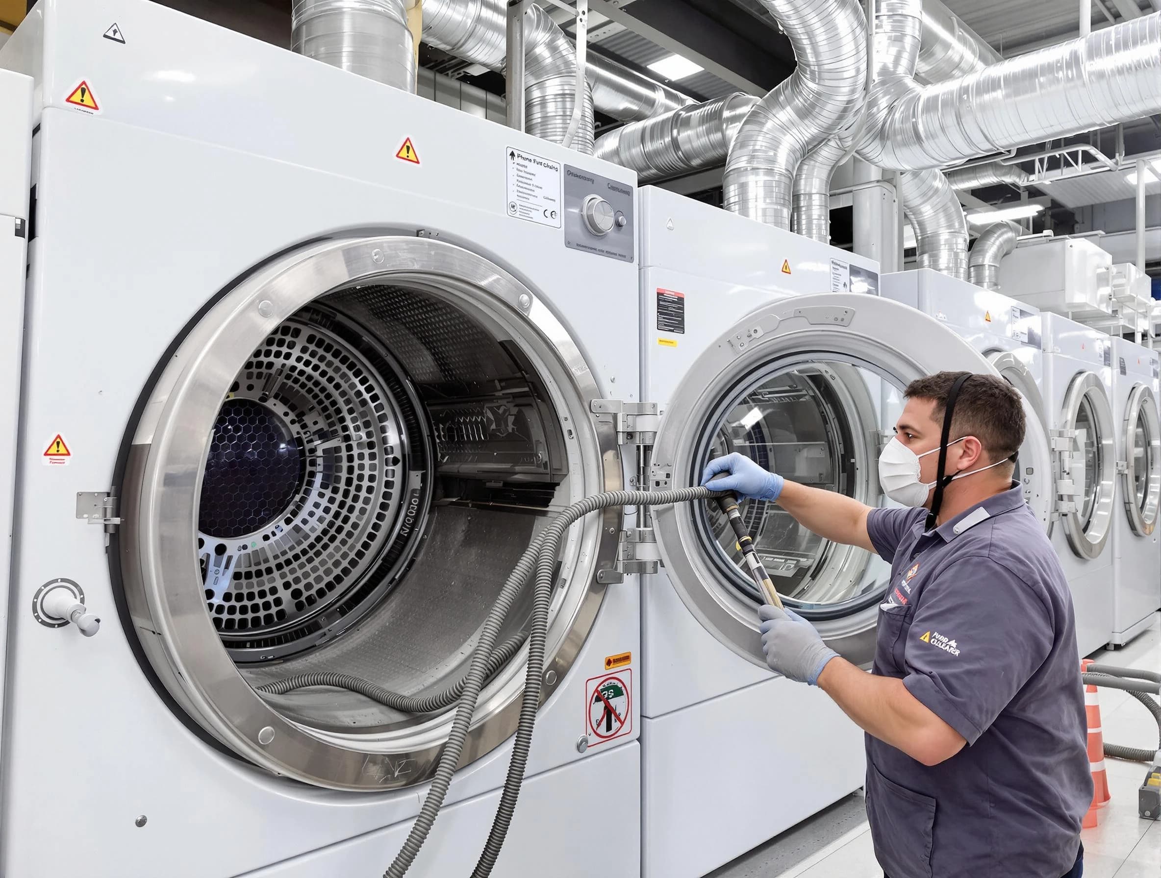 Industrial-grade dryer vent cleaning by Manchester Dryer Vent Cleaning in Manchester