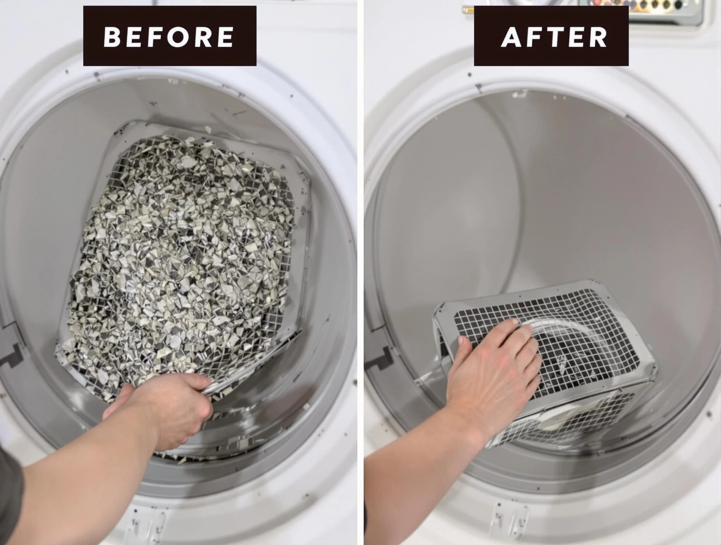 Professional lint trap cleaning by Manchester Dryer Vent Cleaning in Manchester