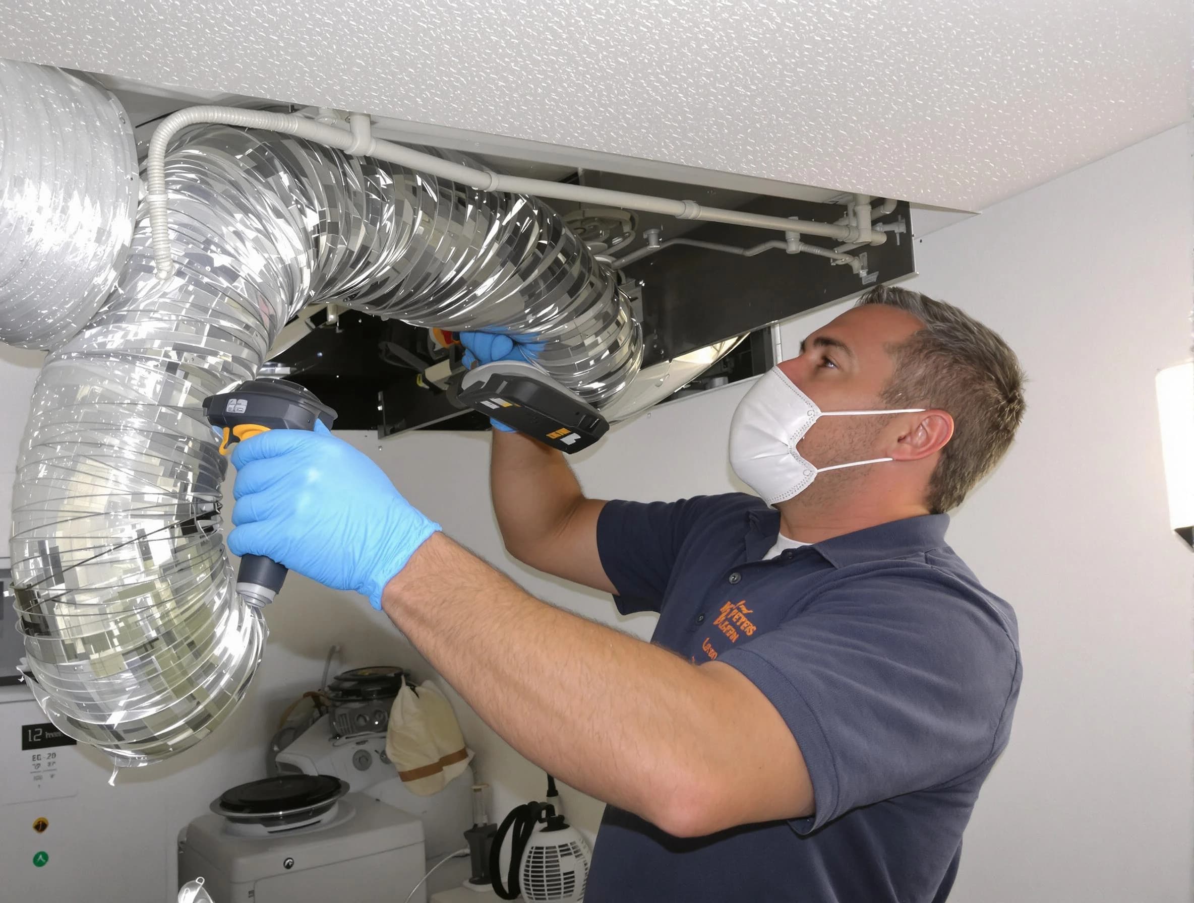 Manchester Dryer Vent Cleaning professional performing thorough residential dryer vent cleaning in Manchester