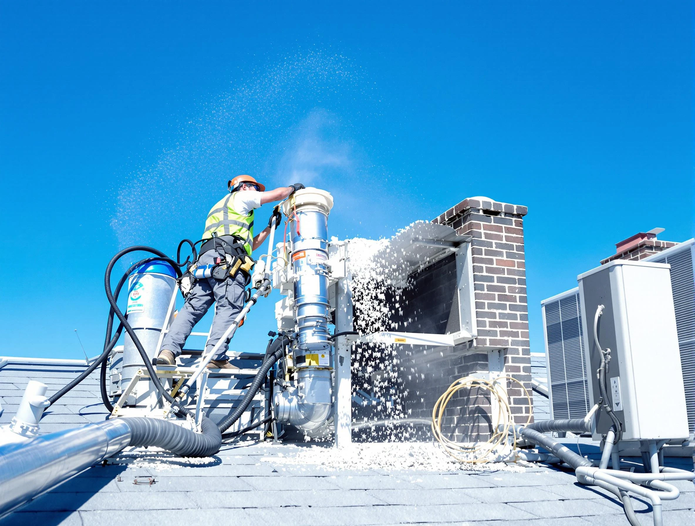 Expert roof dryer vent cleaning by Manchester Dryer Vent Cleaning in Manchester