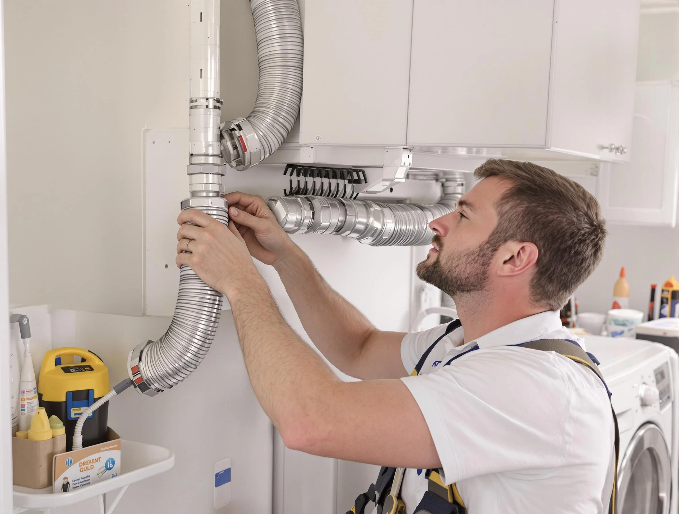 Professional dryer vent repair and installation by Manchester Dryer Vent Cleaning in Manchester