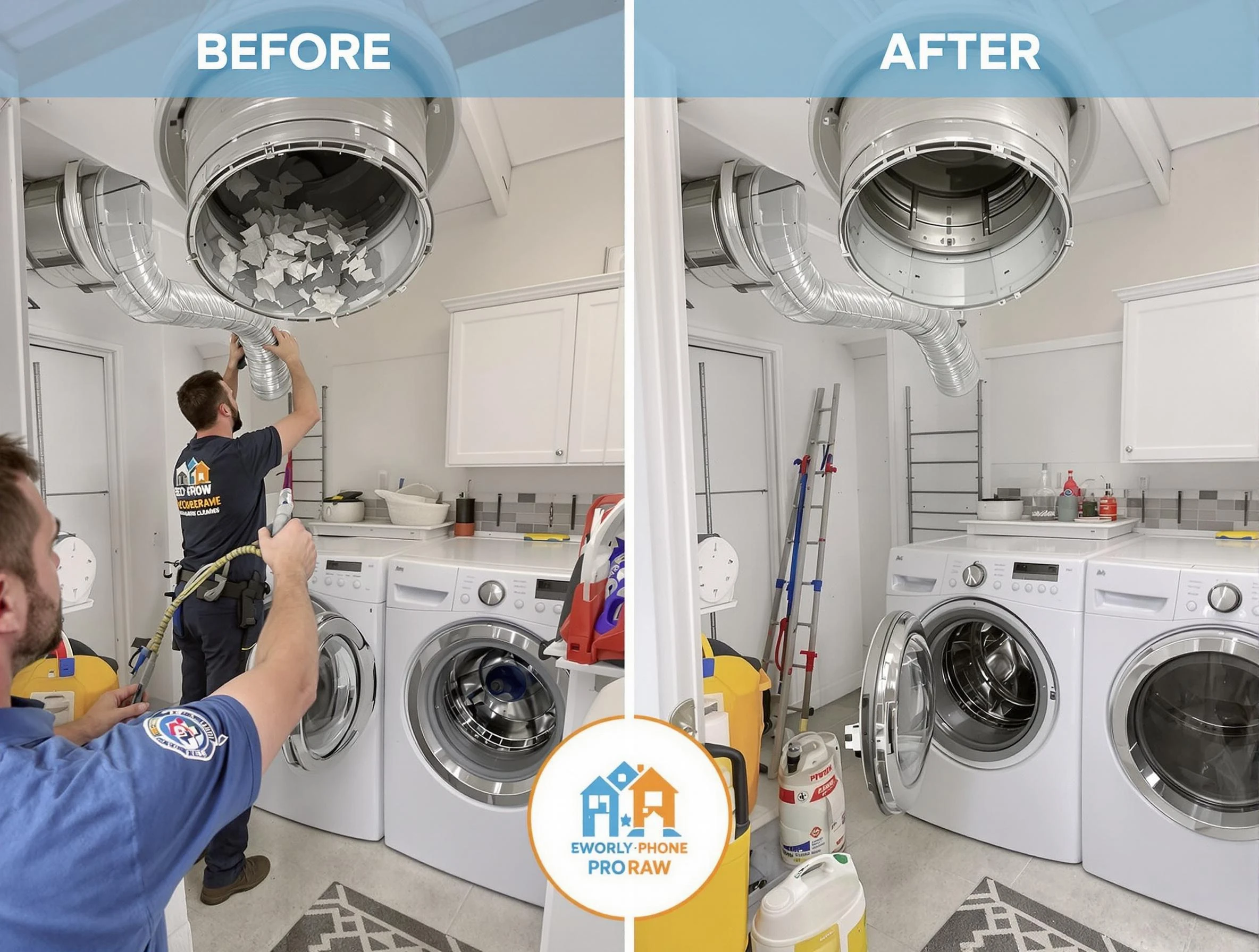 Residential dryer vent cleaning by Manchester Dryer Vent Cleaning in Manchester